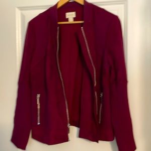 Chico’s size 1 bomber jacket. Never worn